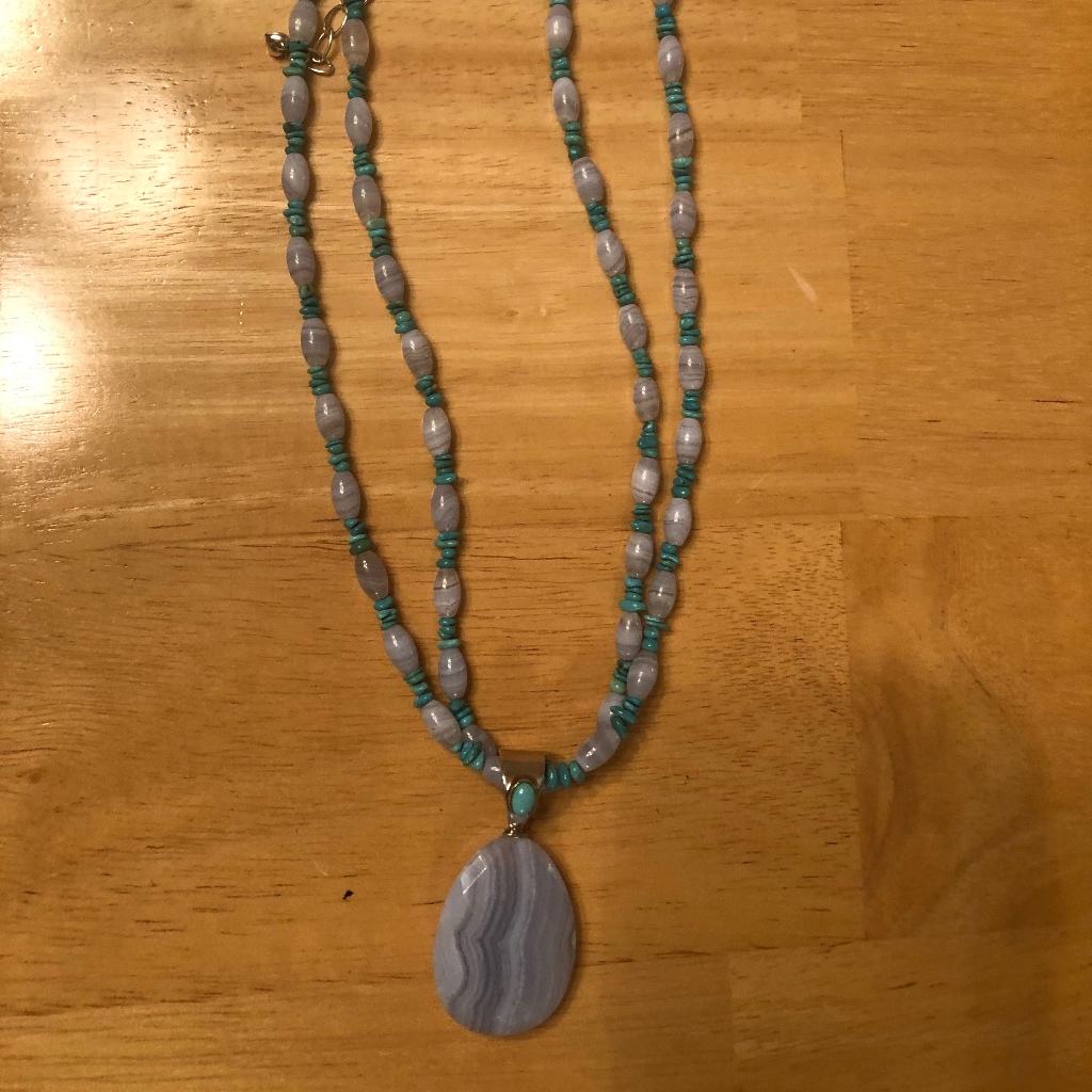 Jay King Purple And Turquoise Necklace